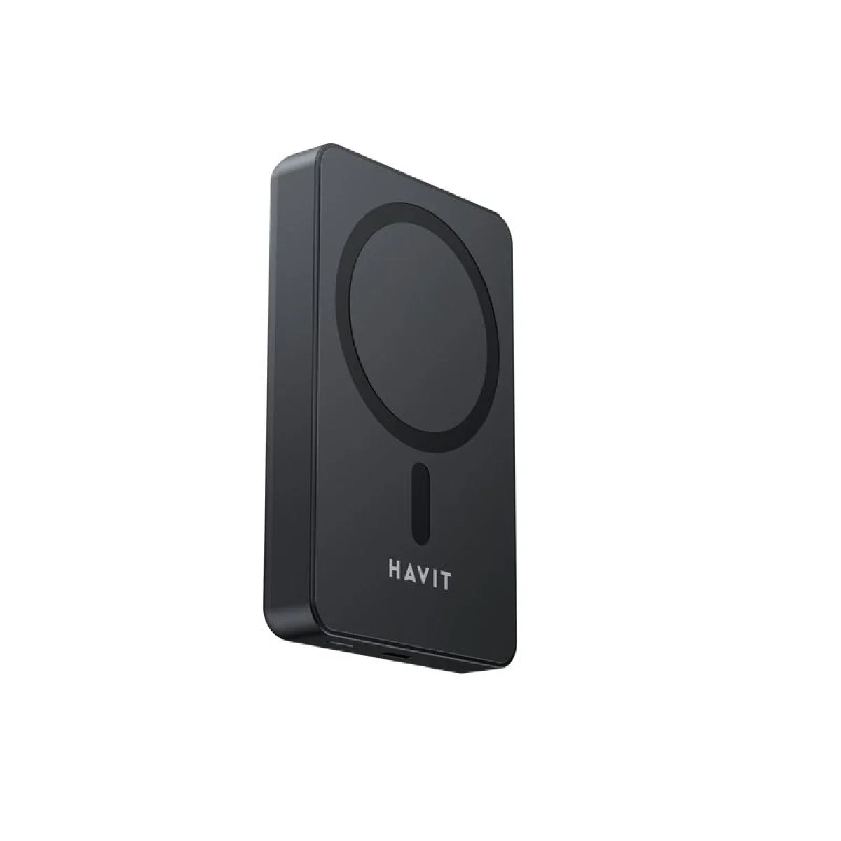 HAVIT PB5216 5000mAh Magnetic Wireless Power Bank – Black - Image 2