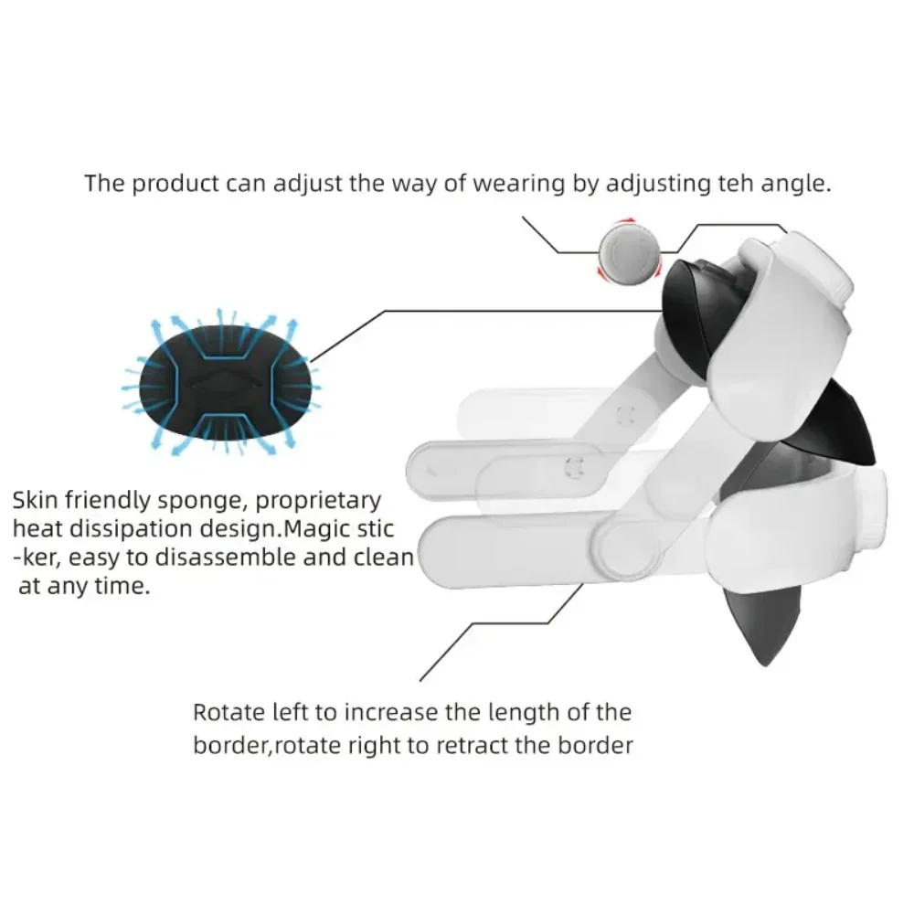 HBV-456 Adjustable Head Strap For Meta Quest 3 - Image 4