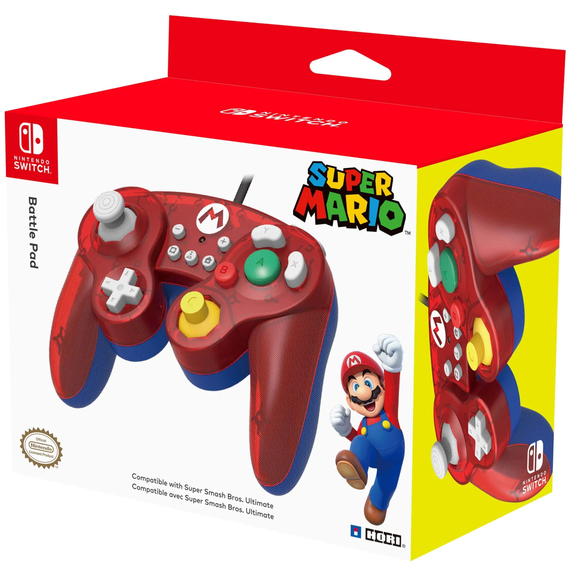 Hori Battle Pad for Nintendo Switch Mario Edition - Red - Image 3
