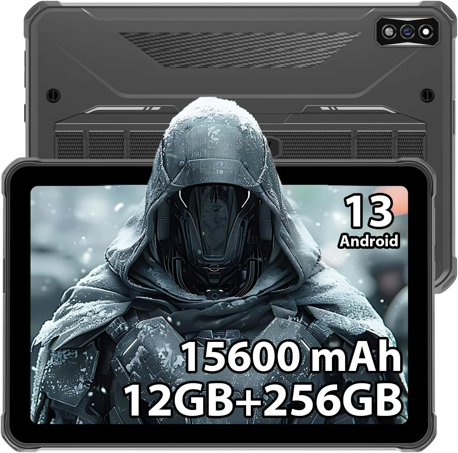 HOTWAV R7 Rugged Tablet Android 13, 15600mAh 10.1 Inch HD+ Waterproof Tablet