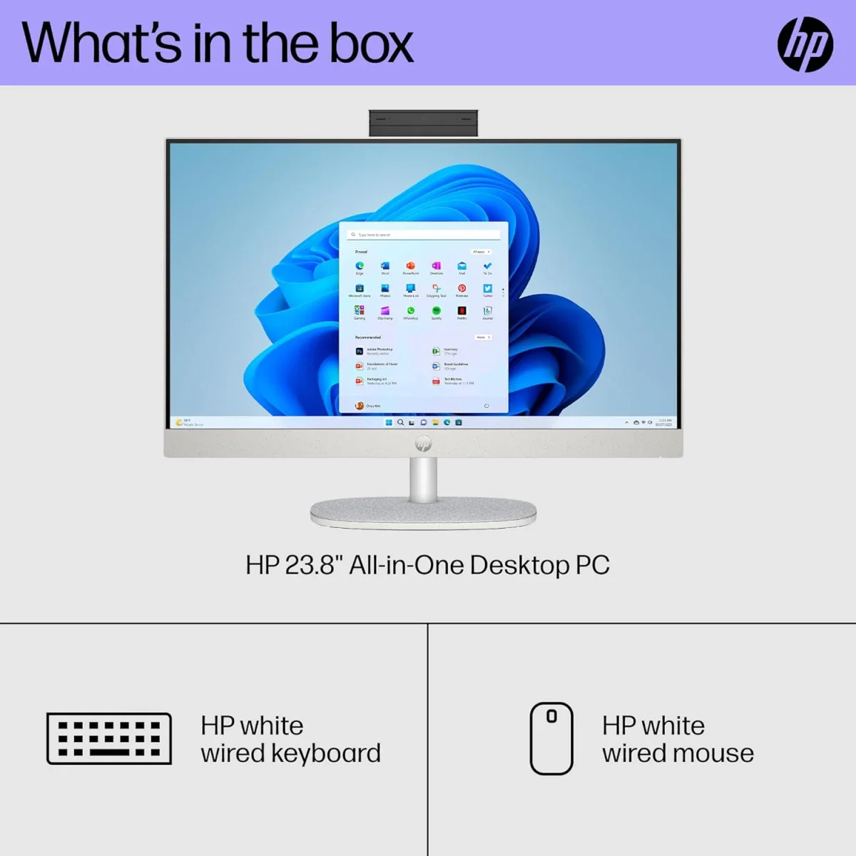 HP 24 inch All-in-One All-in-One | Maokong24I 1C24 | INTEL ULTRA 7-155U | RAM 16GB (1x16GB) DDR5 5600 | SSD 512G Touch 23.8 FHD Antiglare IPS - Image 2