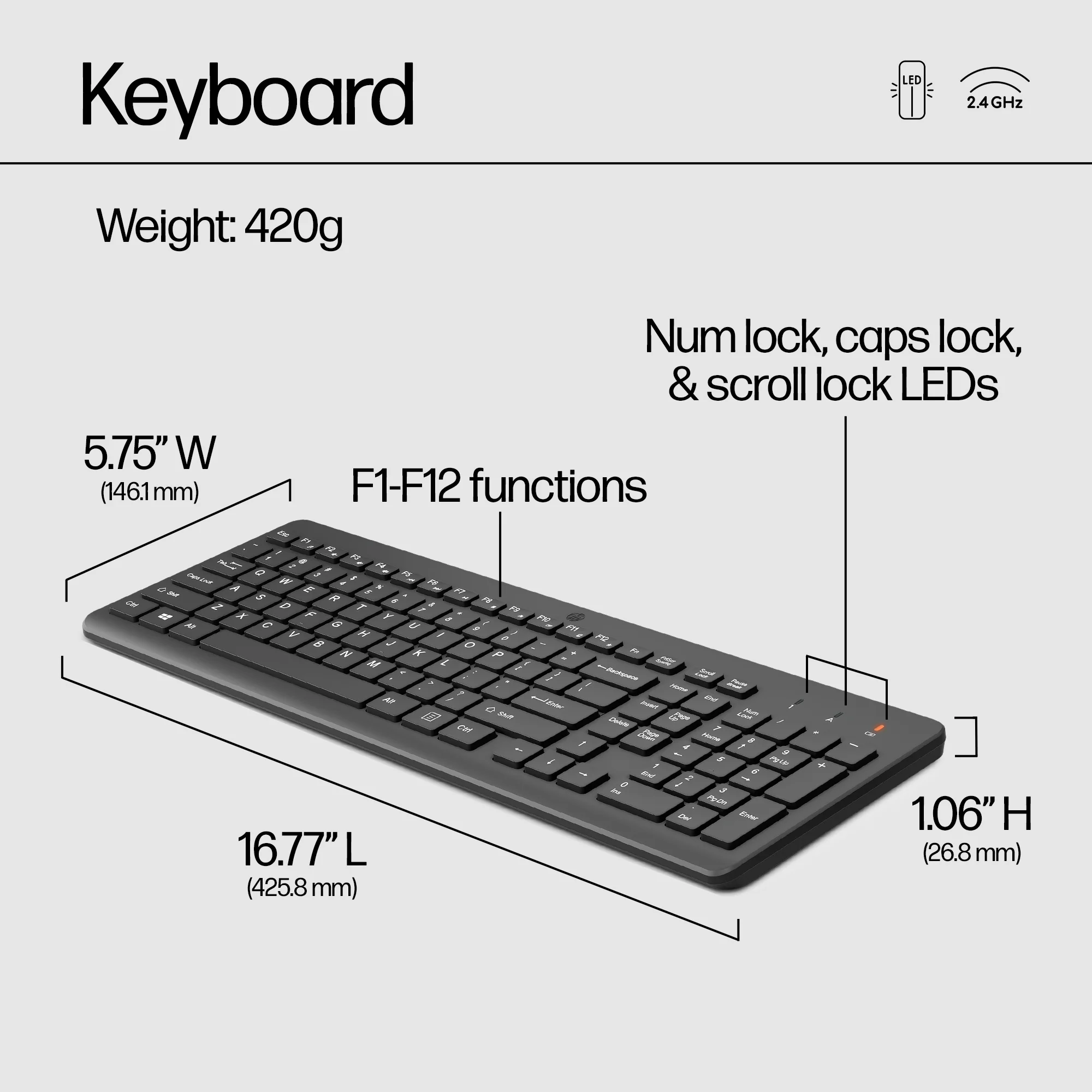 HP 330 Wireless Mouse and Keyboard Combo - Image 4