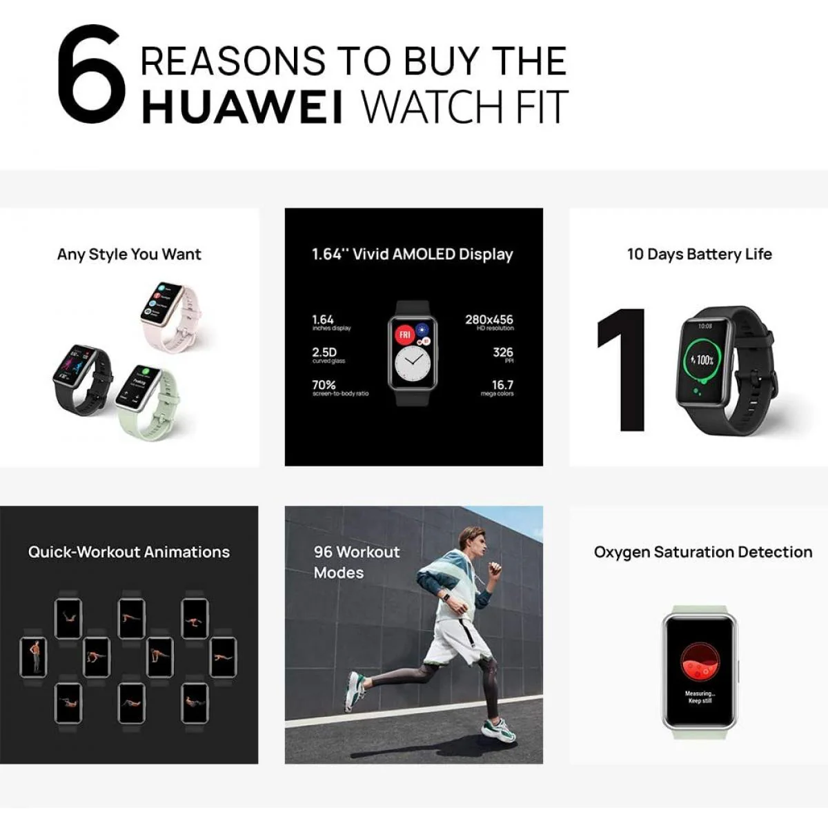 HUAWEI WATCH FIT Elegant Edition Smart Wearable - Image 3
