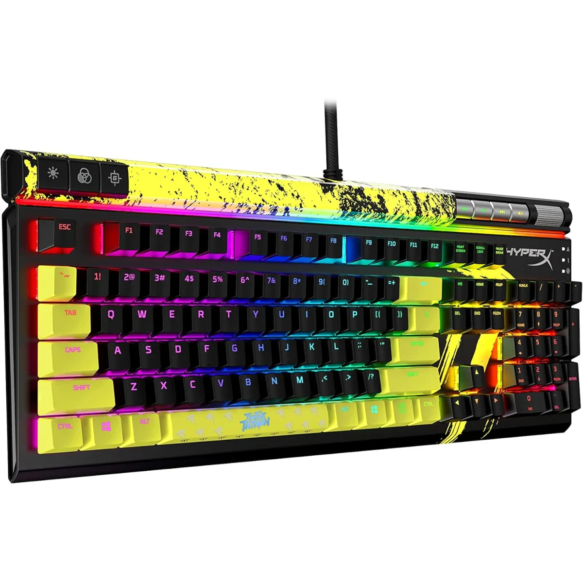 HyperX Alloy Elite 2 Red Switch RGB LED Backlit Customize Full Size 100% Anti-Ghosting 80 Million Keystrokes Mechanical Gaming Keyboard - TimTheTatman Edition - Image 3