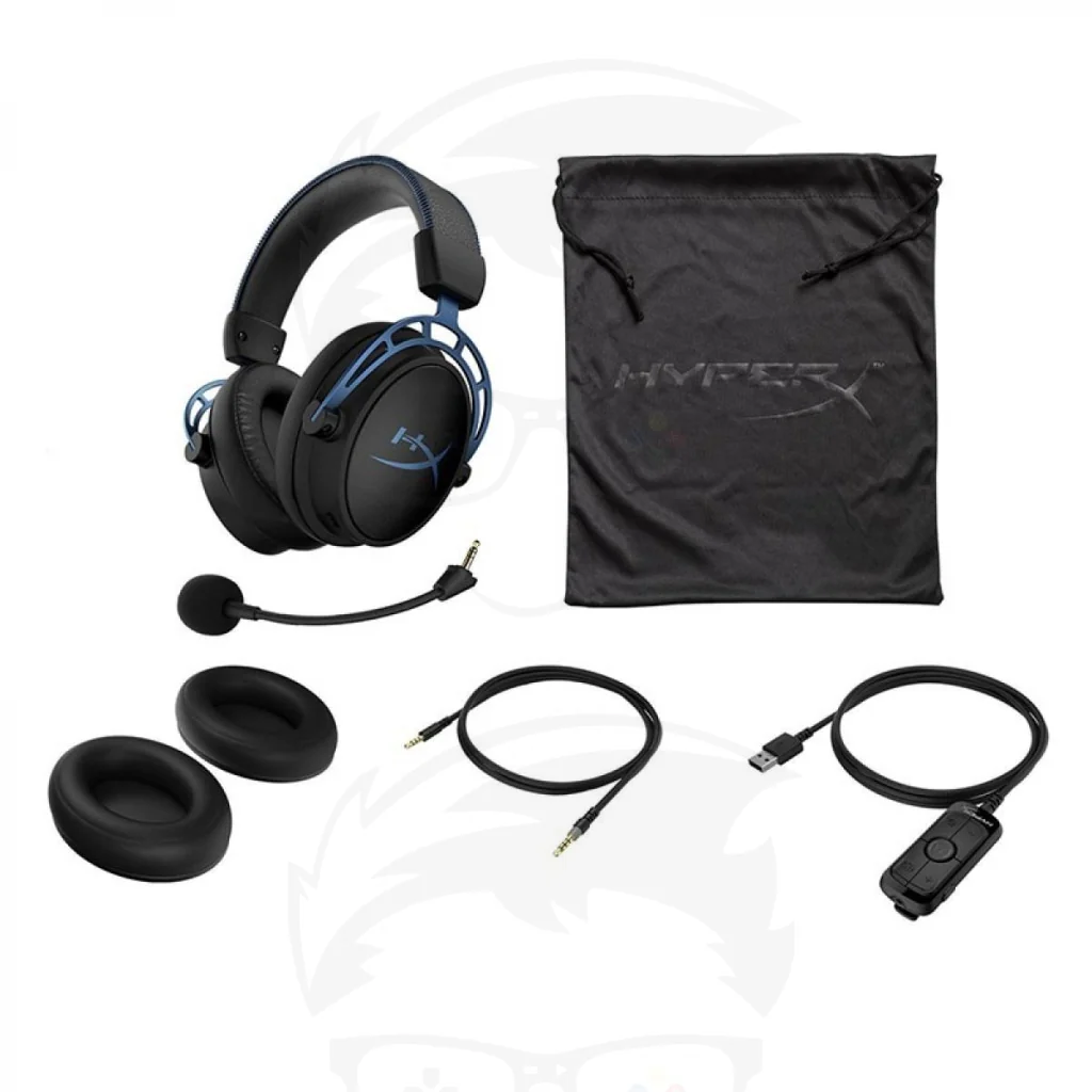 HyperX Cloud Alpha S Gaming Headset - Black & Blue - Image 3