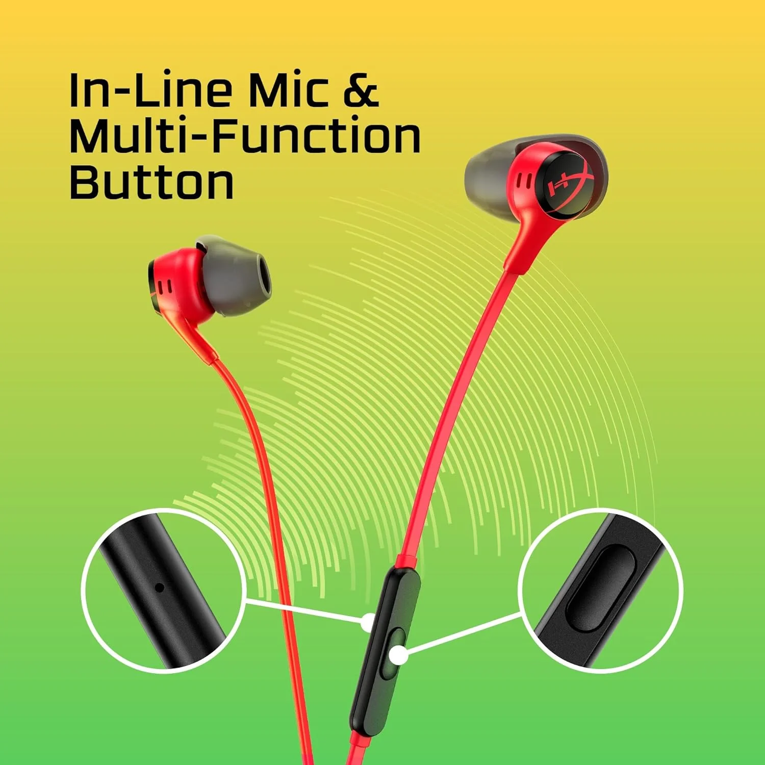 HyperX Cloud Earbuds II - Gaming Headphones with Mic - Image 3