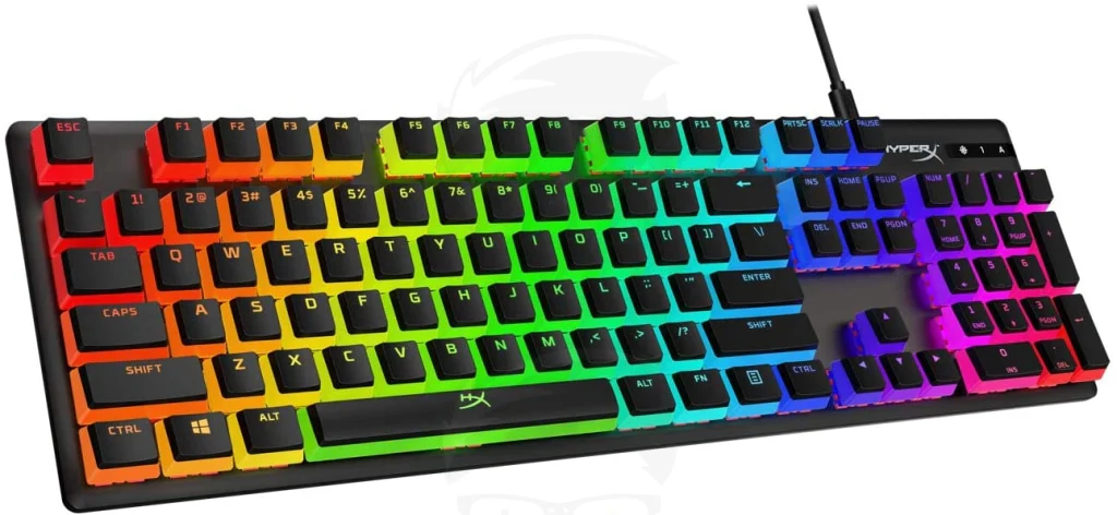 HyperX Pudding Keycaps - (White/black) - Image 4