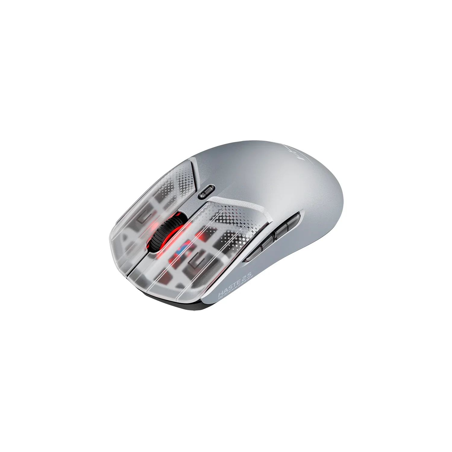 HyperX Pulsefire Haste 2 S Lightweight Wireless Optical Gaming Mouse with RGB Lighting - Silver - Image 2