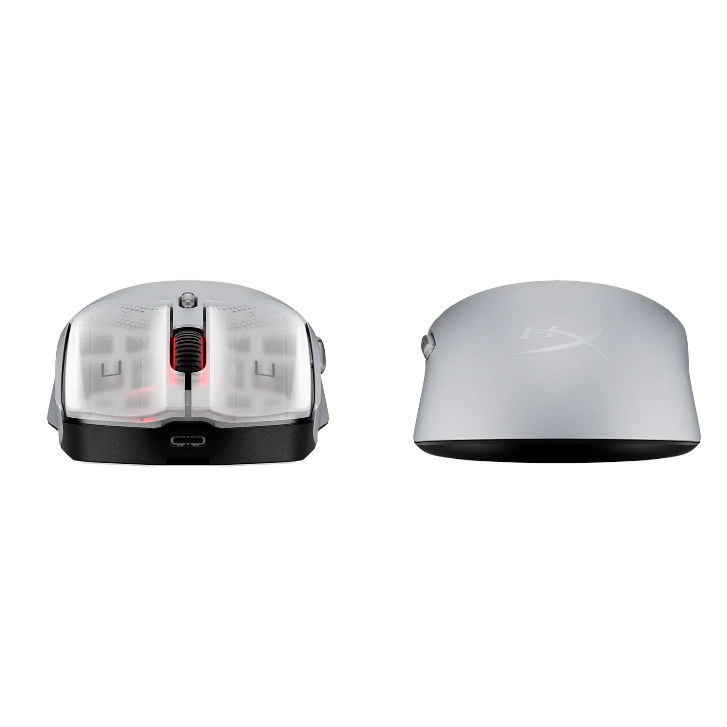 HyperX Pulsefire Haste 2 S Lightweight Wireless Optical Gaming Mouse with RGB Lighting - Silver - Image 3