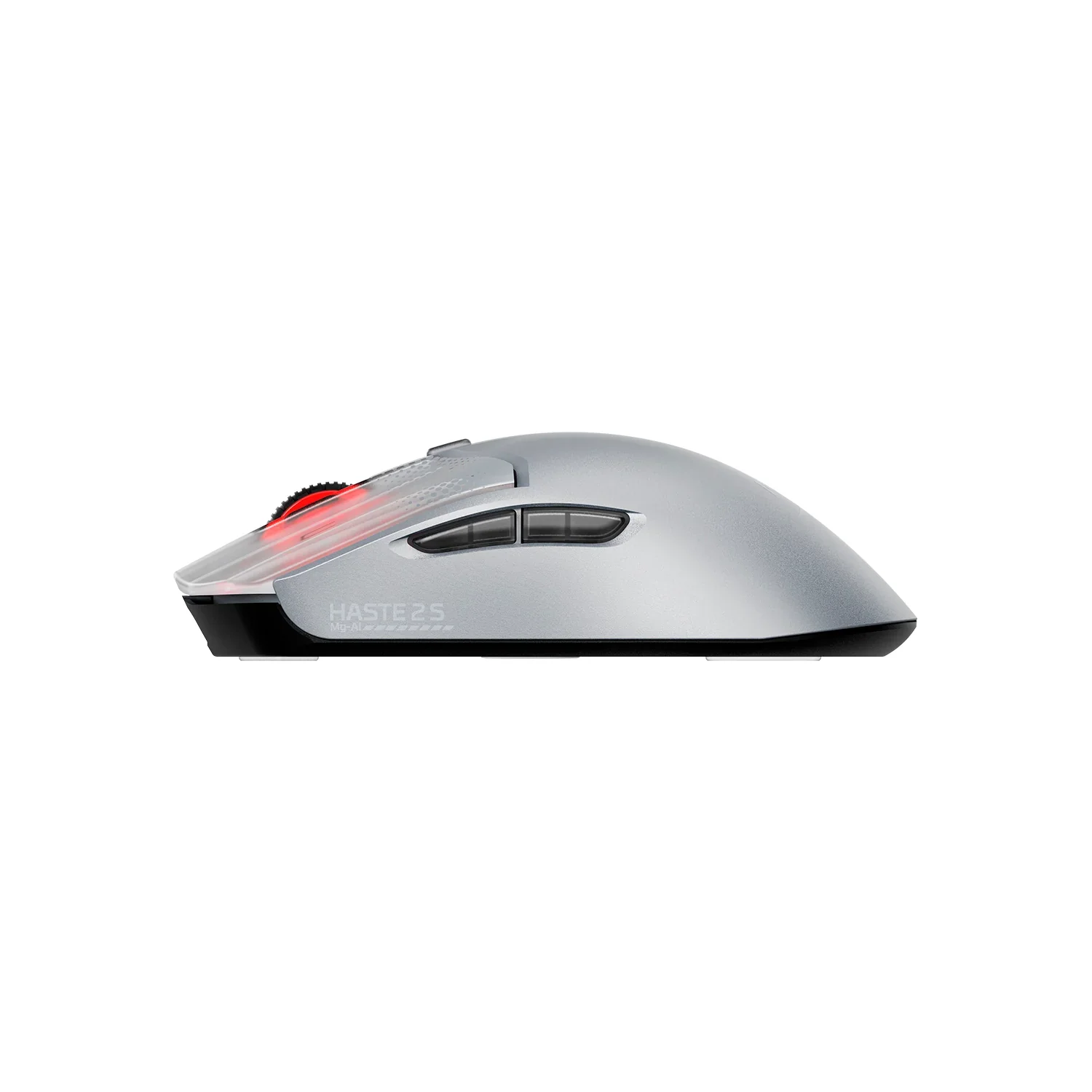 HyperX Pulsefire Haste 2 S Lightweight Wireless Optical Gaming Mouse with RGB Lighting - Silver - Image 4