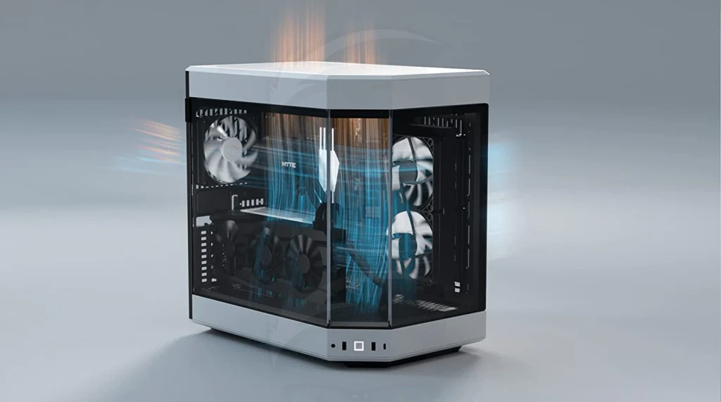 HYTE Y60 Premium Mid-Tower ATX Case (Red/Black/White) GAMING CASE - Image 9