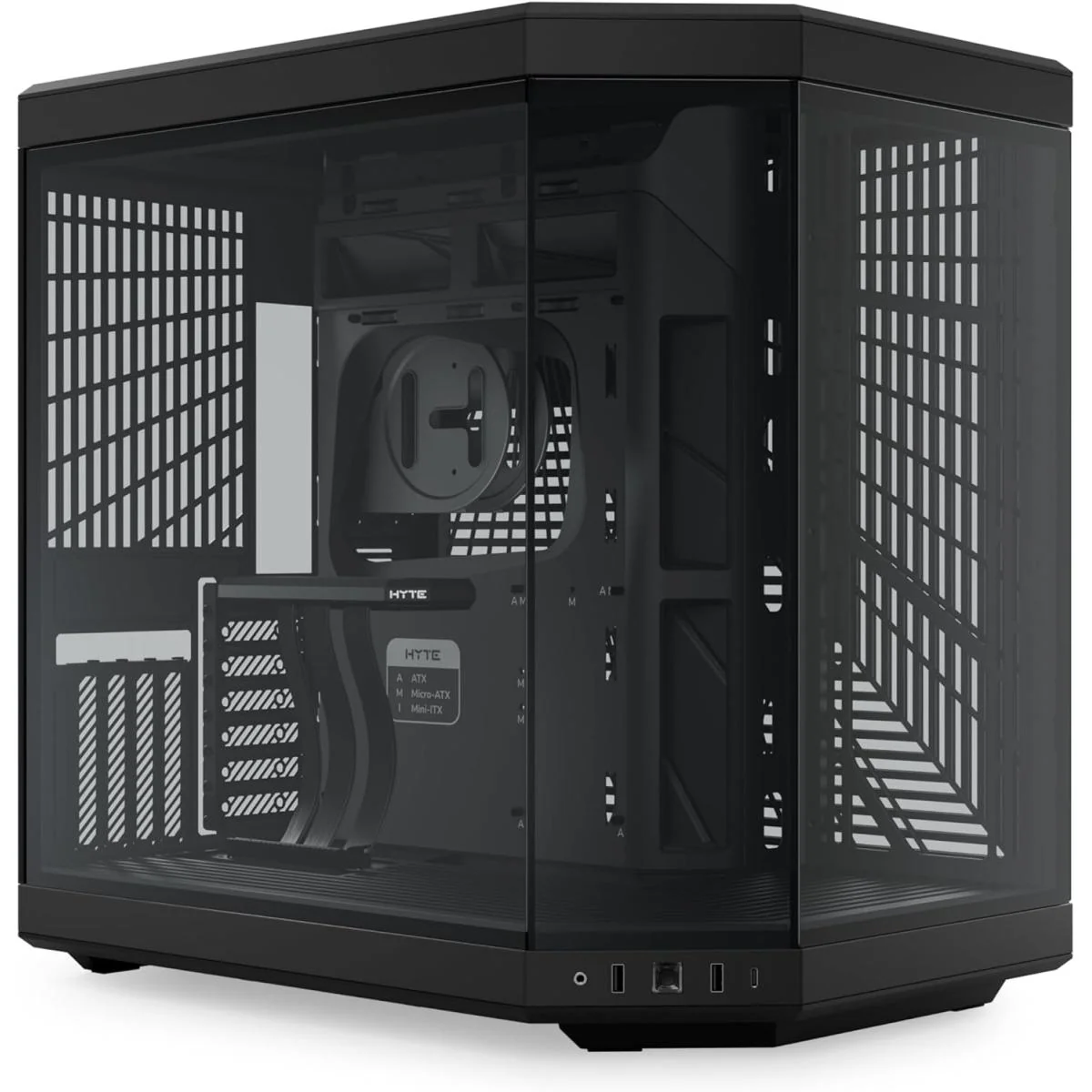 HYTE Y70 Standard Edition (Non-Touch) Dual Chamber ATX Mid Tower Modern Aesthetic Gaming case, Enhanced Edition Gaming Case