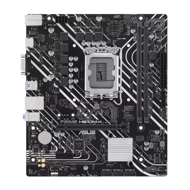 ASUS PRIME H610M-K (LGA 1700) , DDR5, PCIe 4.0, M.2 slot micro-ATX Motherboard - Image 2