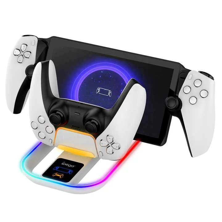 iPega Charger Base With RGB Light For PS5 Portal & Gamepad Charging Dock - Image 3
