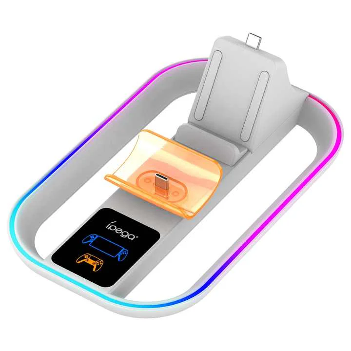 iPega Charger Base With RGB Light For PS5 Portal & Gamepad Charging Dock - Image 4