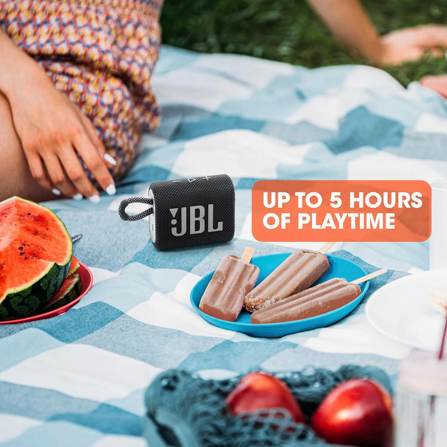 JBL Go 3: Portable Speaker with Bluetooth Waterproof and Dustproof Feature - Black Speaker - Image 4