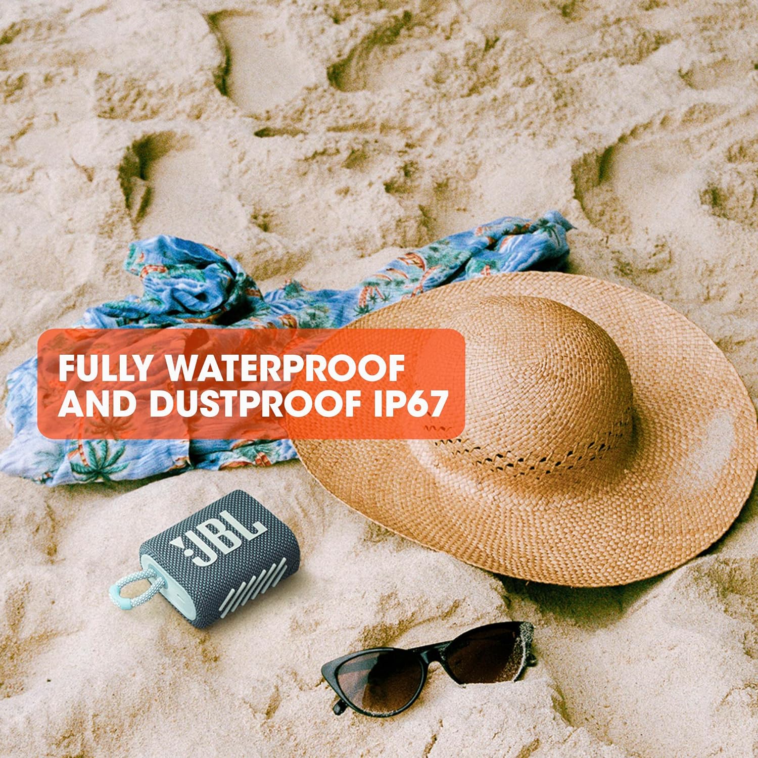 JBL Go 3: Portable Speaker with Bluetooth Waterproof and Dustproof Feature - Black Speaker - Image 5