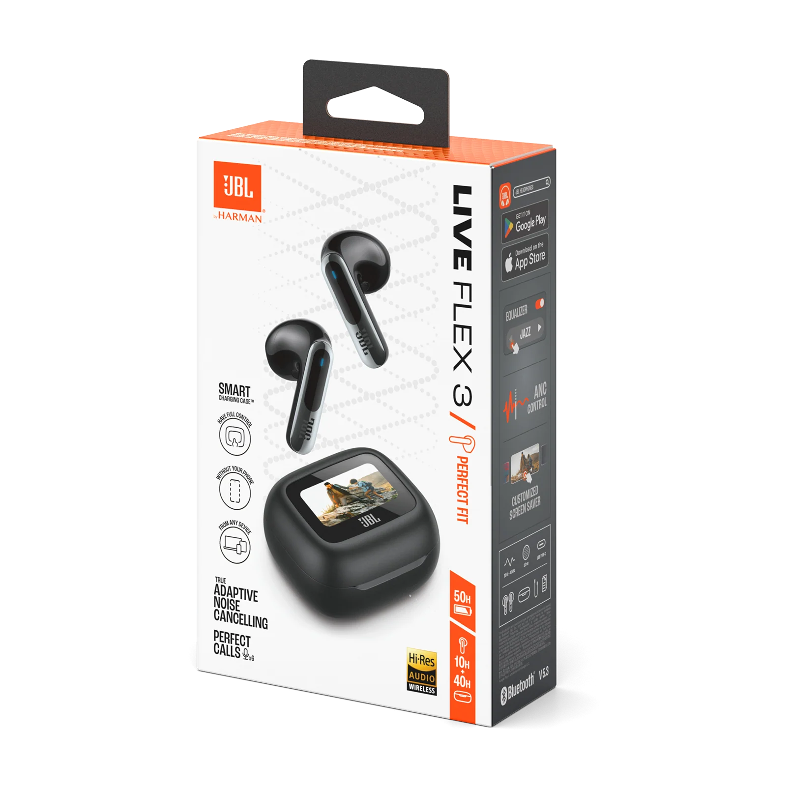 JBL Live FLEX 3 TWS ANC - Black / Silver - Image 8