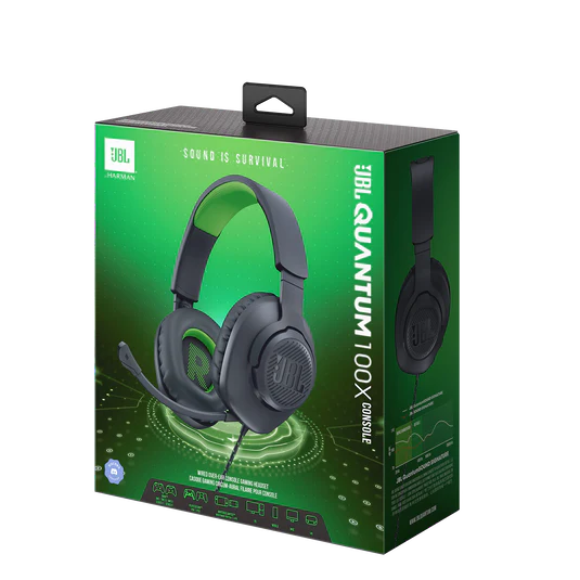 JBL Quantum 100X Wired Gaming Headset - MultiColor - Image 2