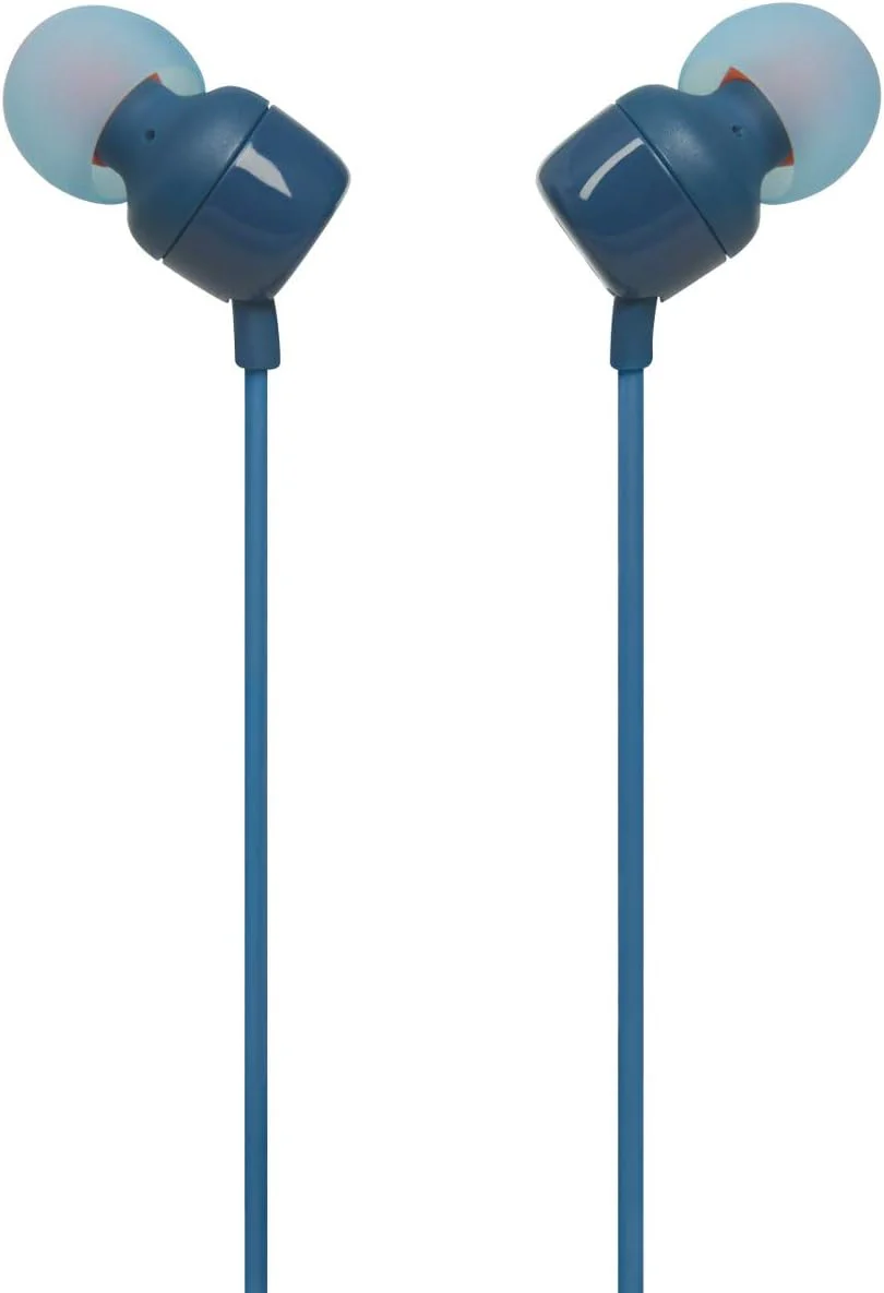 JBL TUNE 110 Wired Earbuds - BLUE - Image 4