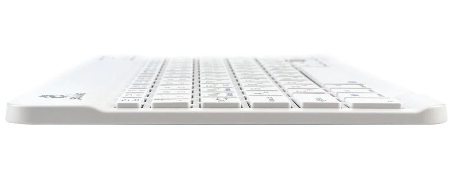 JEQANG JB-330 Wireless BT Ultra Thin Charging Keyboard - White - Image 2