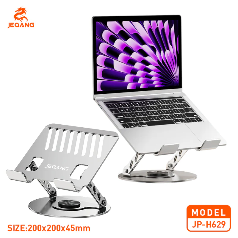 JEQANG JP-629 Alloy PC Stand Customizable 360° Rotation - Image 4