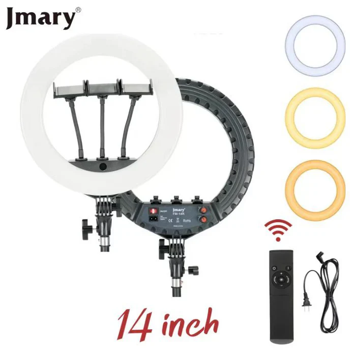 Jmary 14 Inch Selfie Ring Light - Black - Image 4