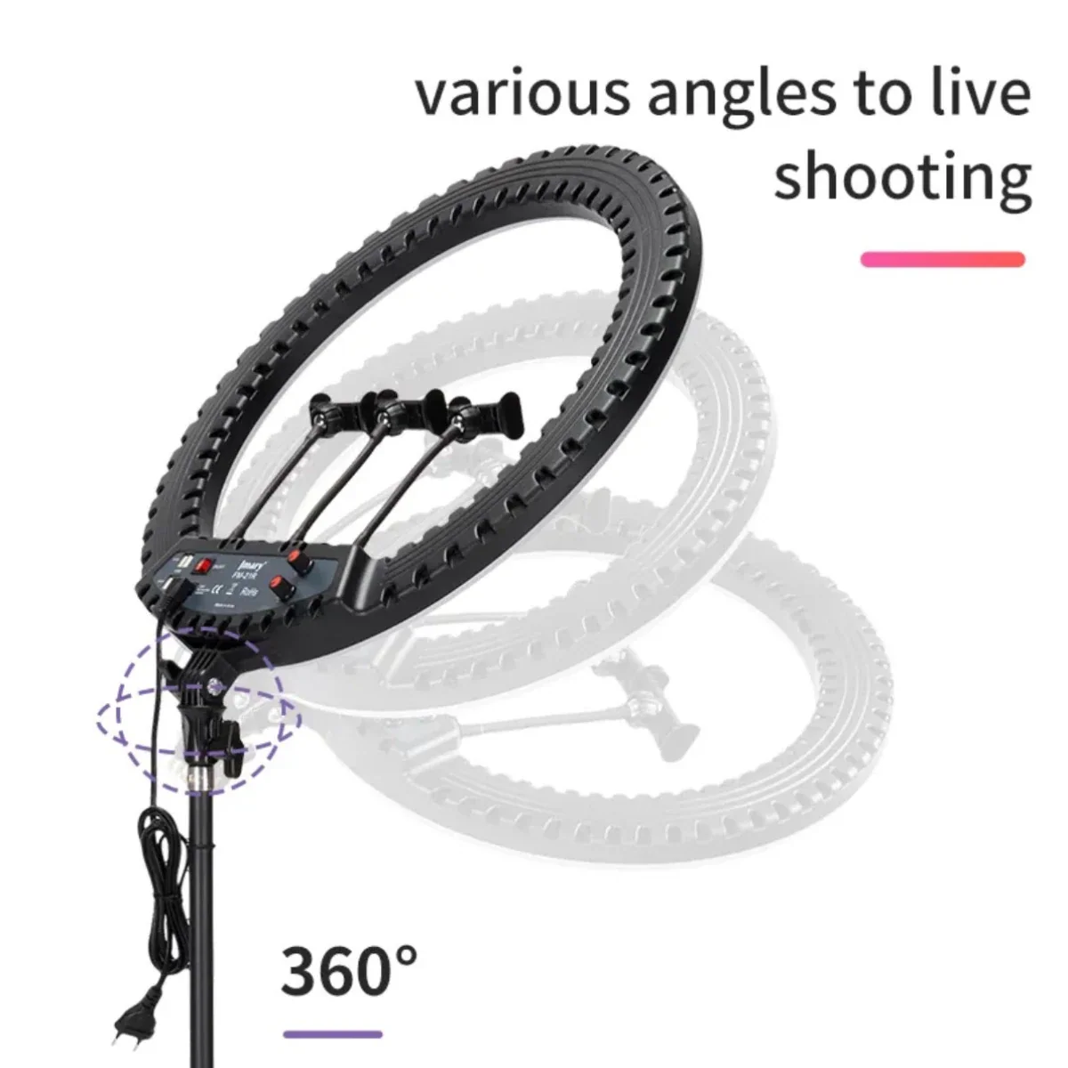 Jmary Selfie FM-21R Ring Light 21 Inch With Remote, 72W - Image 2