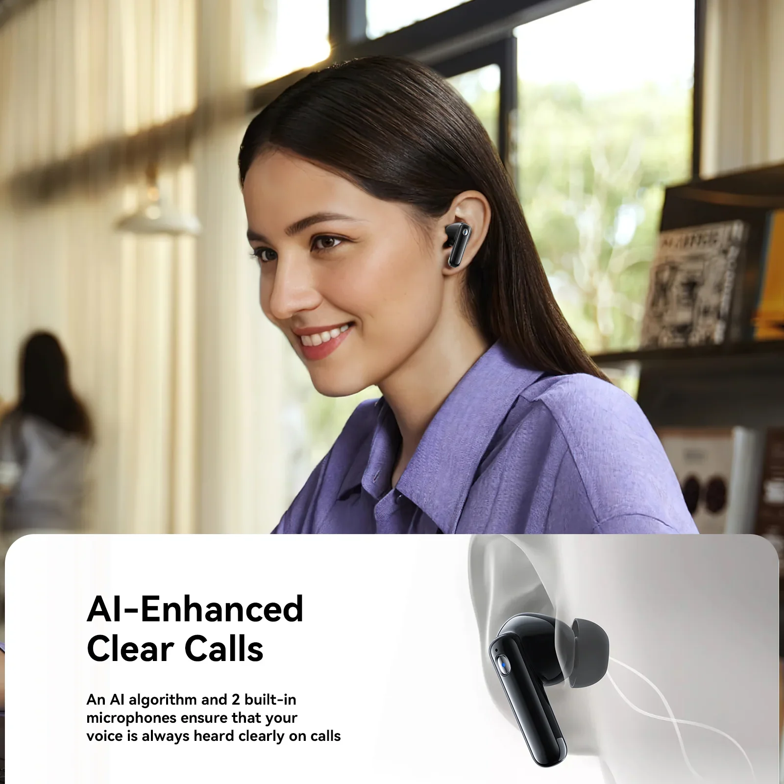 JoyRoom JR-BB3 TWS Earbuds - Black - Image 2