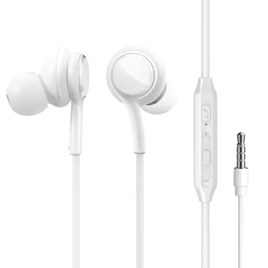 Joyroom JR-EW02 Wired Series In-Ear Wired Earbuds - White