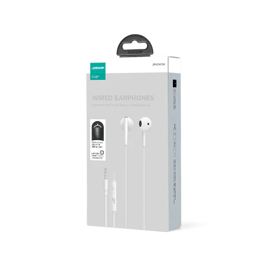Joyroom JR-EW04 Wired Series In-Ear Wired Earbuds - White - Image 2