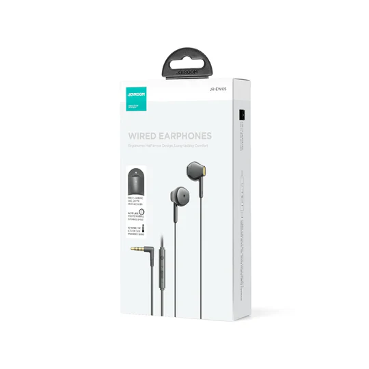 Joyroom JR-EW05 Wired Series In-Ear Wired Earbuds - Black - Image 2