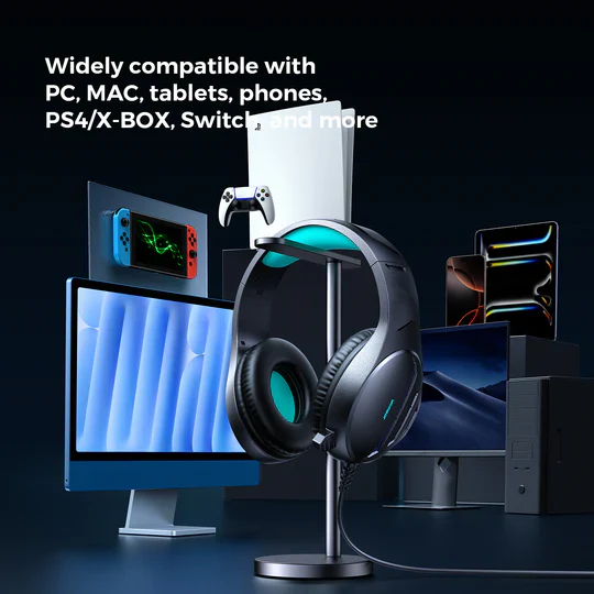 Joyroom JR-HG2 Wired Gaming Headaset - Black - Image 6