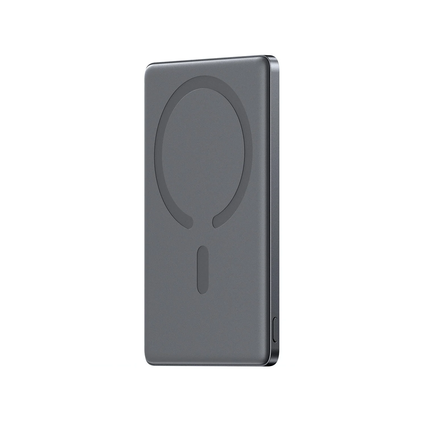JOYROOM JR-PBM08 20W Ultra-Slim Metal Magnetic Wireless Power Bank 10000mAh Space Grey With Type-C to Type-C 60W 0.25m Cable-Black