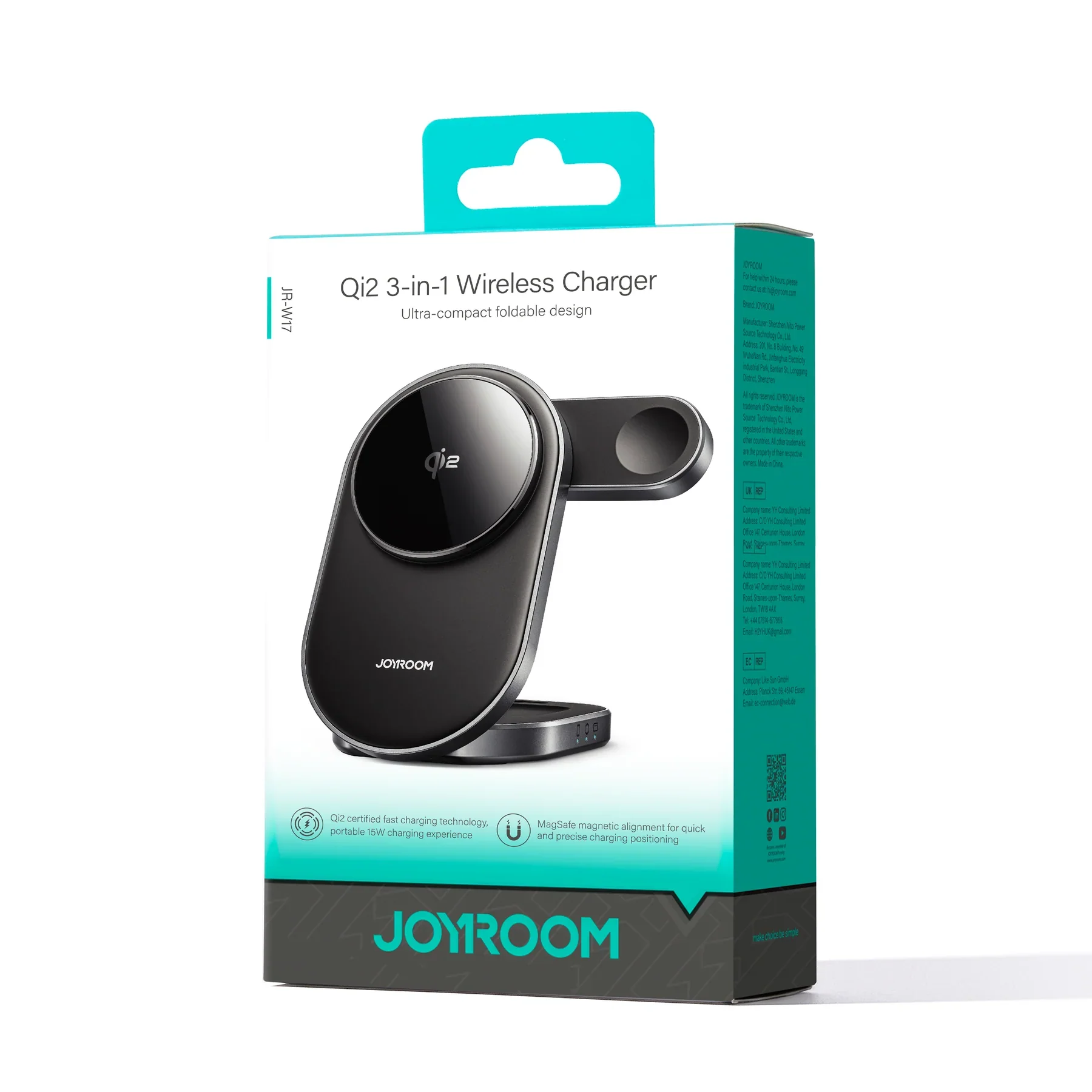 JOYROOM JR-W17 Qi2 3 in1 Wireless Charger - Image 2