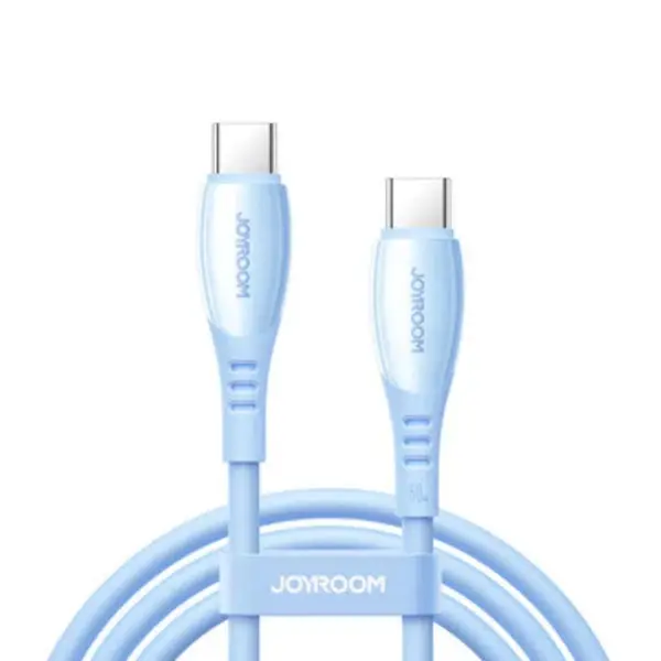 JOYROOM S-A59 Vibrant Series 60W Fast Charging Data Cable (Type-C to Type-C) - WHITE - Image 2