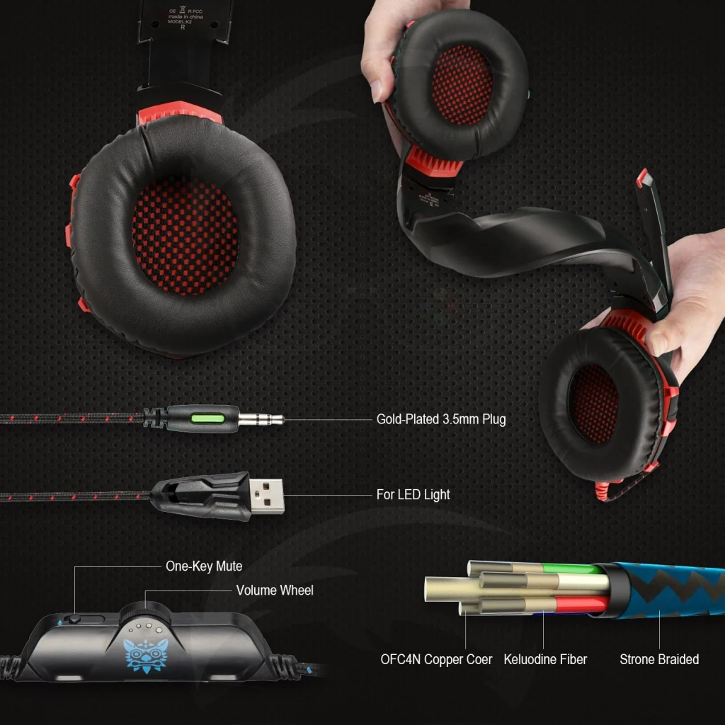 K2 Pro Gaming Headset - Image 4