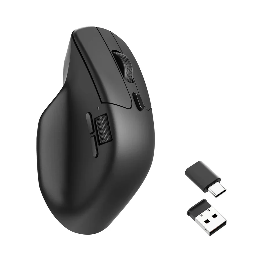 Keychron Super Ergonomic Wireless/BT Gaming Mouse - Black