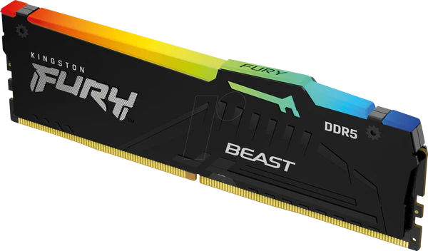 Kingston FURY Beast RGB 8GB 5200MHz CL36 DDR5 - Black
