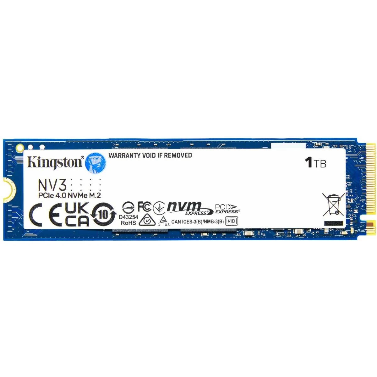 Kingston NV3 1TB PCIe 4.0 NVMe SSD M.2 Up To 6000/4000 MB/s Read/Write - Image 2
