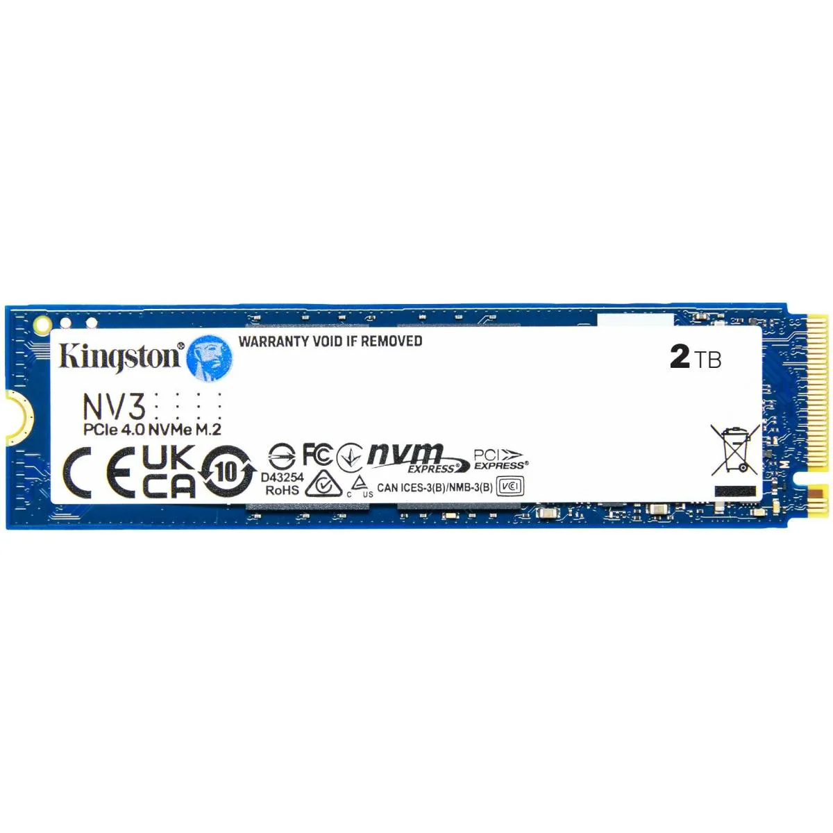 Kingston NV3 2TB PCIe 4.0 NVMe SSD M.2 Up To 6000/5000 MB/s Read/Write - Image 2