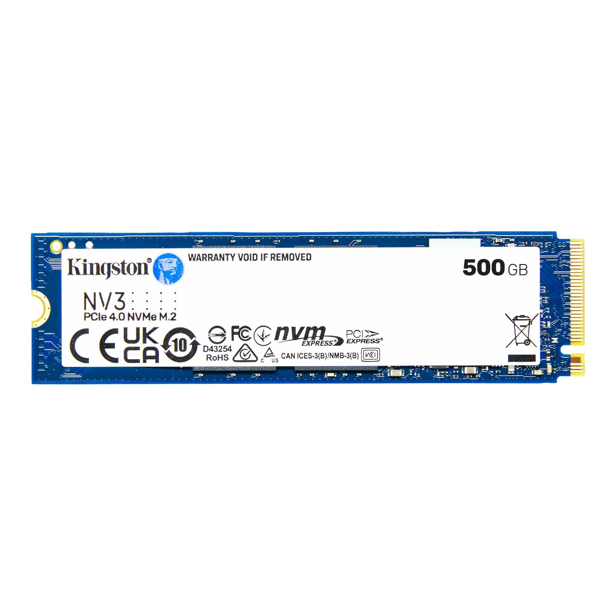 Kingston NV3 500GB PCIe 4.0 NVMe SSD M.2 Up To 5000/3000 MB/s Read/Write - Image 2