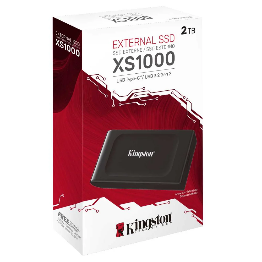Kingston XS1000 2TB external solid state drive (SSD) USB 3.2 Gen 2 external drive