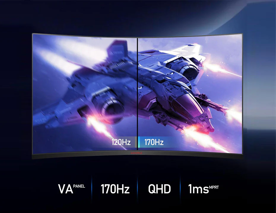 KOORUI 32E6QC 31.5 inch QHD 2K 170Hz 1MS VA GAMING MONITOR - Image 2