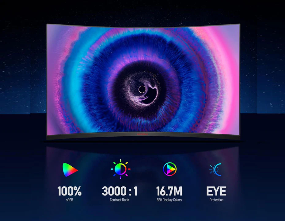 KOORUI 32E6QC 31.5 inch QHD 2K 170Hz 1MS VA GAMING MONITOR - Image 3