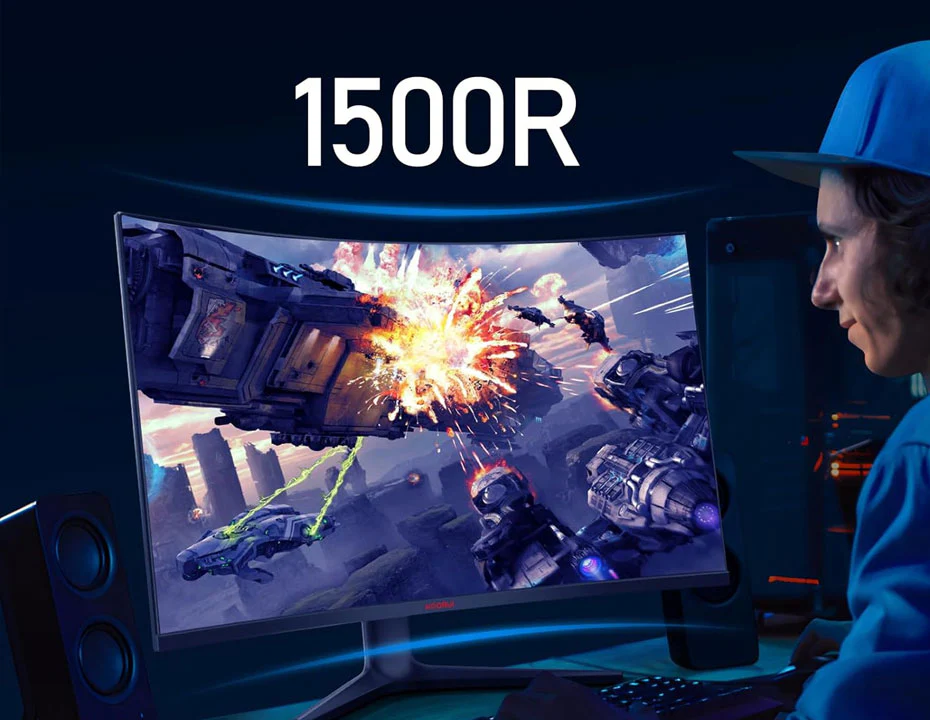 KOORUI 32E6QC 31.5 inch QHD 2K 170Hz 1MS VA GAMING MONITOR - Image 5
