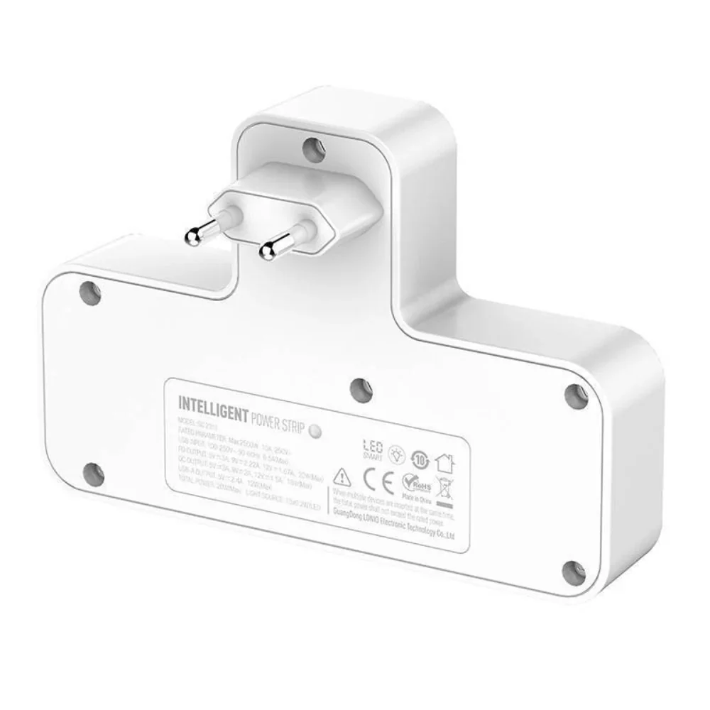 LDNIO SC2311 AC Power Sockets with 2 AC Outlets, 2USB, USB-C, 2500W - Image 4