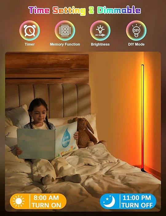 LED FLOOR LAMP BT 3 PACK - Image 3