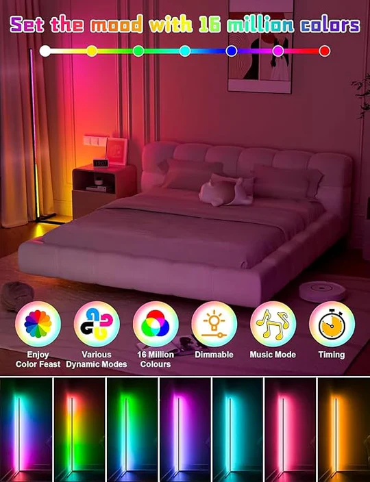 LED FLOOR LAMP BT 3 PACK - Image 5