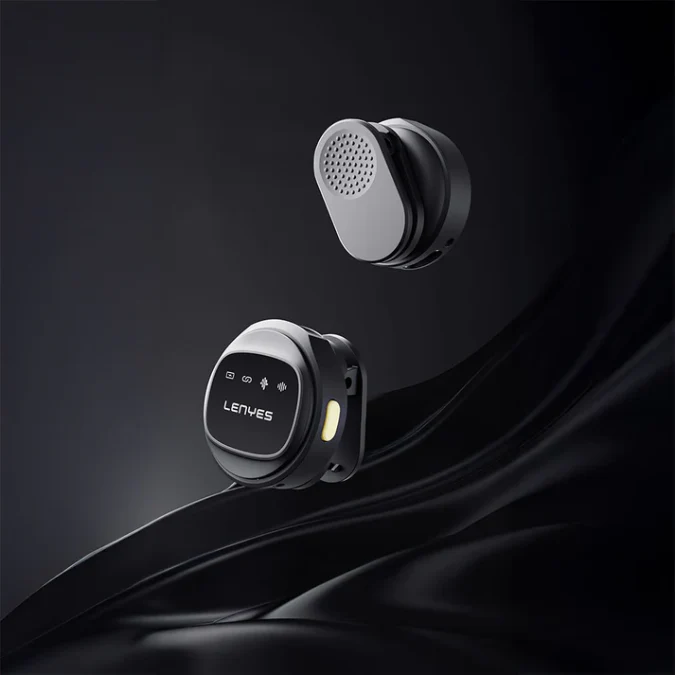 LENYES LM204-TC Wireless Lavalier Microphone with Type-C Charging Port and Intelligent Noise Cancellation - Image 6